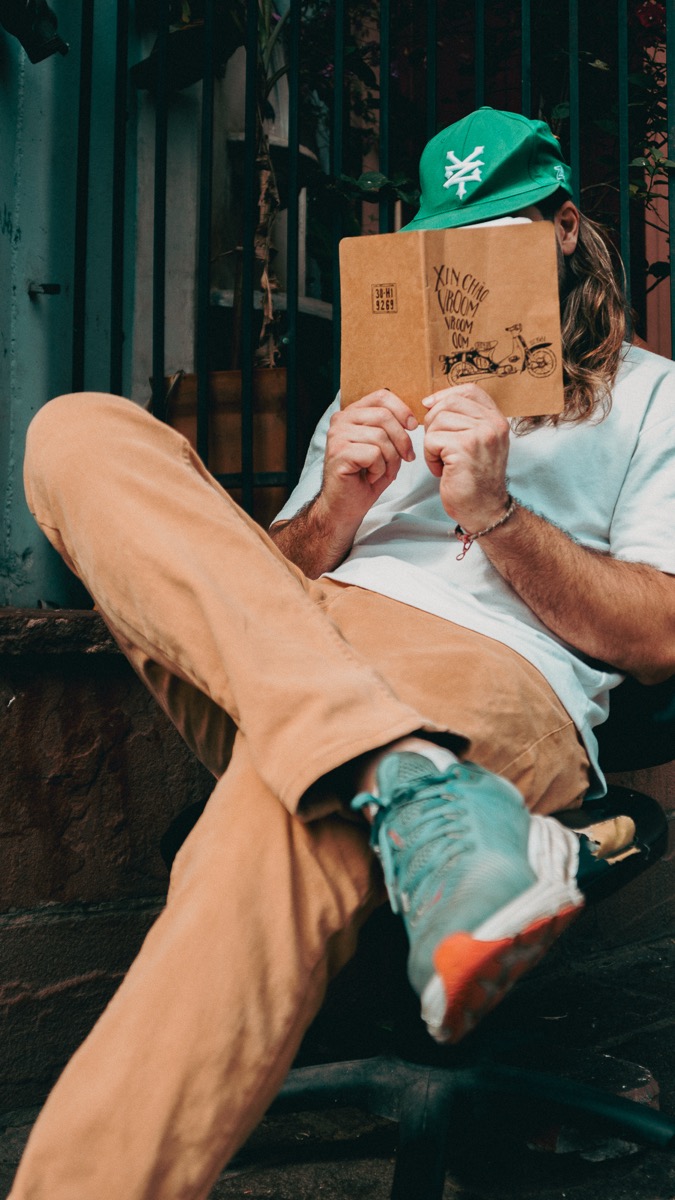 Alex reading — always learning