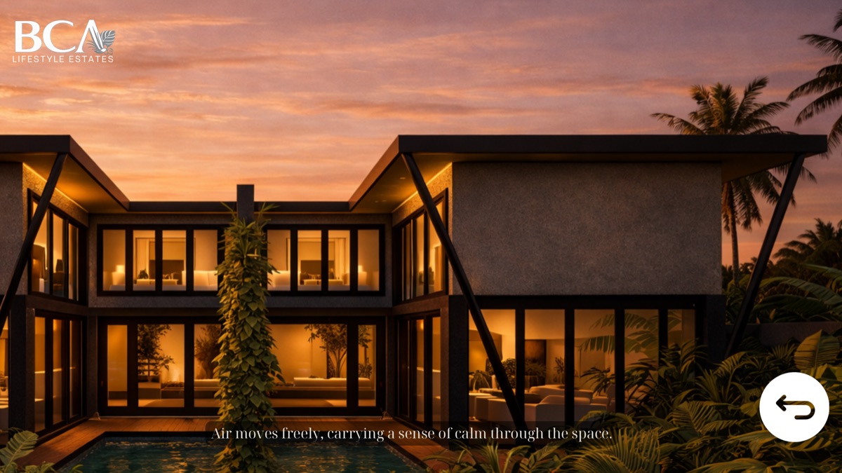 Air moves freely through the space